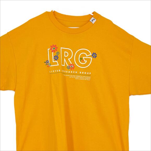 LRG Short Sleeve T-Shirt in Yellow size 2XL - Picture 2 of 7